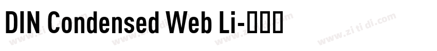 DIN Condensed Web Li字体转换